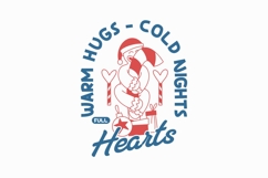 Warm Hugs - Cold Night Full Hearts Christmas T-shirt Product Image 1