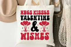 Hugs And Kisses SVG, Valentine's Day SVG Design Product Image 2
