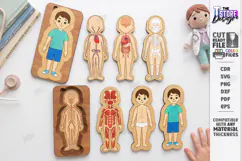 Human Body Organs Puzzle Laser Cut | Human Anatomy Laser Cut Product Image 1