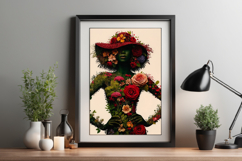 Human figure with flowers and grass Product Image 1