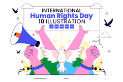 10 International Human Rights Day Illustration Product Image 1