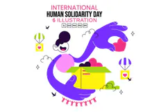 6 Human Solidarity Day Illustration Product Image 1