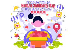10 International Human Solidarity Day Illustration Product Image 1