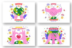10 International Human Solidarity Day Illustration Product Image 2