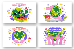 10 International Human Solidarity Day Illustration Product Image 3