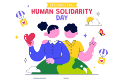 10 International Human Solidarity Day Illustration Product Image 4