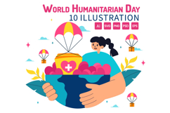 10 World Humanitarian Day Illustration Product Image 1