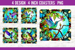 BUNDLE Stained Glass Square Coaster Sublimation Designs PNG Product Image 7