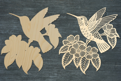 Hummingbird bird lasercut, laser cut ornament or keychain Product Image 2