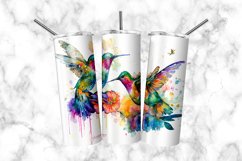 Hummingbird Watercolor 20 oz Skinny Tumbler Product Image 2
