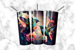 Hummingbird Watercolor 20 oz Skinny Tumbler Product Image 1