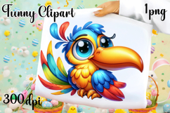Watercolor hummingbird bird clipart, hand drawn Product Image 1