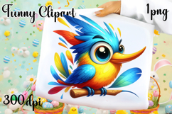 Watercolor hummingbird bird clipart, hand drawn Product Image 1