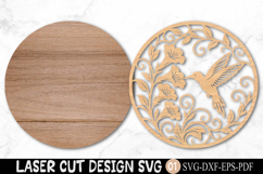 Hummingbird Laser Cut SVG Design Product Image 2