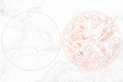 Hummingbird Laser Cut SVG Design Product Image 3