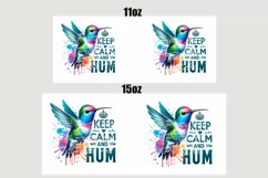 Hummingbird Mug Wrap For 11 oz and 15 oz, 3d Mug, Funny Quotes Png