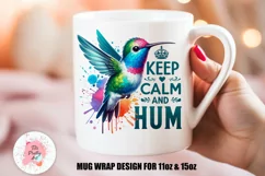 Hummingbird Mug Wrap For 11 oz and 15 oz, 3d Mug, Funny Quotes Png