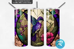 Hummingbird Stained 20oz/30oz Skinny Tumbler Product Image 3