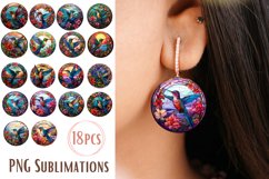Hummingbird Stained Glass Sublimation Bundle Product Image 1