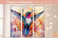 Hummingbird Tumbler Wrap Tumbler Sublimation Hummingbird 