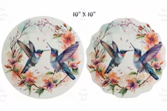 Hummingbird Wind Spinner, Door Hanger Png, Keychain Png, Car Coaster