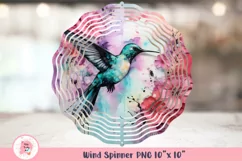 Hummingbird Wind Spinner, Door Hanger Png, Keychain Png, Car Coaster