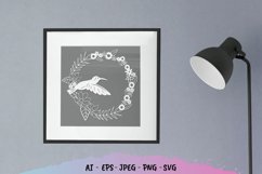 Hummingbirds And Flowers Papercut Product Image 1