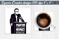Square Coaster | Halloween coaster | Sarcastic Product Image 1