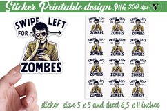 Humor Halloween Sticker | Sarcastic | Halloween clipart Product Image 1