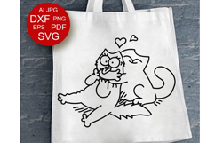 Humor Couple Cats Svg T-shirts Humor print Party decor Product Image 1