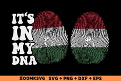 It's in my DNA Hungary Flag Fingerprint Sublimation PNG, SVG Product Image 1