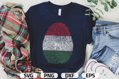 Hungary SVG | Hungary Flag Fingerprint | SVG PNG DXF EPS Product Image 1