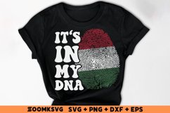 It's in my DNA Hungary Flag Fingerprint Sublimation PNG, SVG Product Image 2
