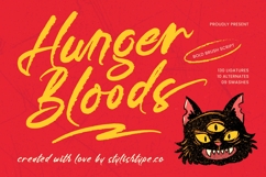 Hunger Bloods - Bold Brush Script Product Image 1