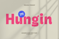 Hungin - Modern Sans Serif Font Product Image 1