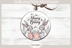 Hunny Bunny v10 Round Keychain Sublimation Product Image 1