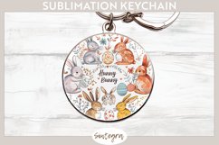 Hunny Bunny v11 Round Keychain Sublimation Product Image 1