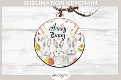 Hunny Bunny v3 Round Keychain Sublimation Product Image 1