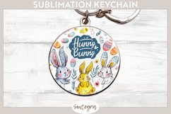 Hunny Bunny v5 Round Keychain Sublimation Product Image 1