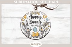 Hunny Bunny v6 Round Keychain Sublimation Product Image 1