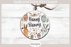 Hunny Bunny v7 Round Keychain Sublimation Product Image 1