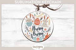 Hunny Bunny v8 Round Keychain Sublimation Product Image 1