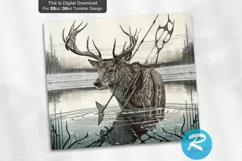 Deer Bow Hunting 20oz/30oz Skinny Tumbler Product Image 2