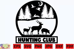 Hunting Club SVG | Hunting SVG | Hunting Life SVG | Hunter Product Image 1