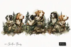 Hunting Dogs Clipart | Hunting Season PNG Product Image 1