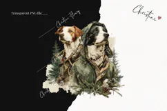 Hunting Dogs Clipart | Hunting Season PNG Product Image 2
