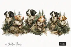 Hunting Dogs Clipart | Hunting Season PNG Product Image 1