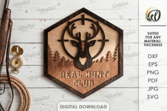 Hunting and Fishing Signs Bundle Laser Cut. Wall Decor SVG Product Image 2