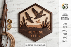 Hunting and Fishing Signs Bundle Laser Cut. Wall Decor SVG Product Image 7