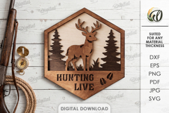Hunting and Fishing Signs Bundle Laser Cut. Wall Decor SVG Product Image 8